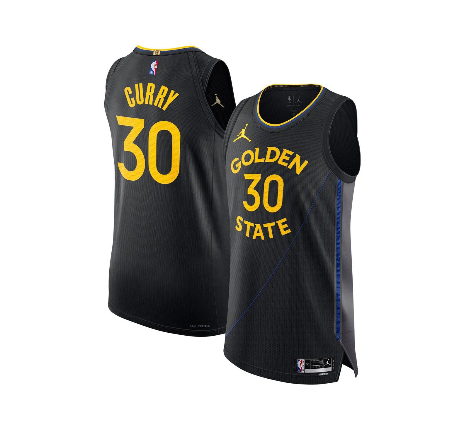 Мужская игровая джерси Jordan Stephen Curry Golden State Warriors 2024/25 Statement Edition