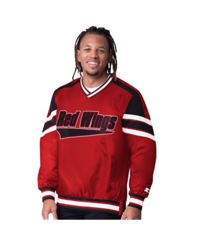 Мужская куртка Starter Red Detroit Red Wings Reliver I V-Neck Pullover