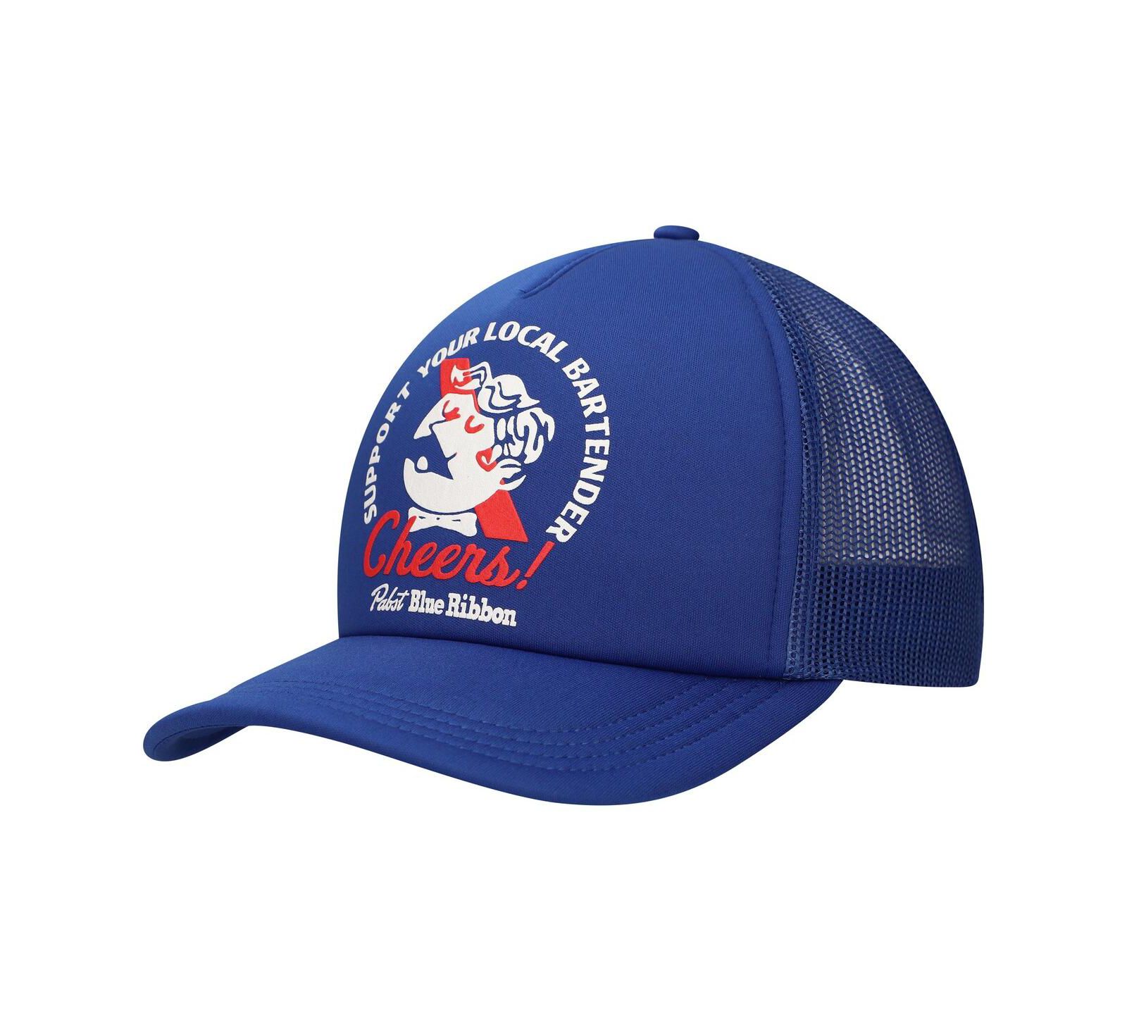 Мужская кепка Lids Pabst Blue Ribbon Bartender Foam Trucker регулируемая