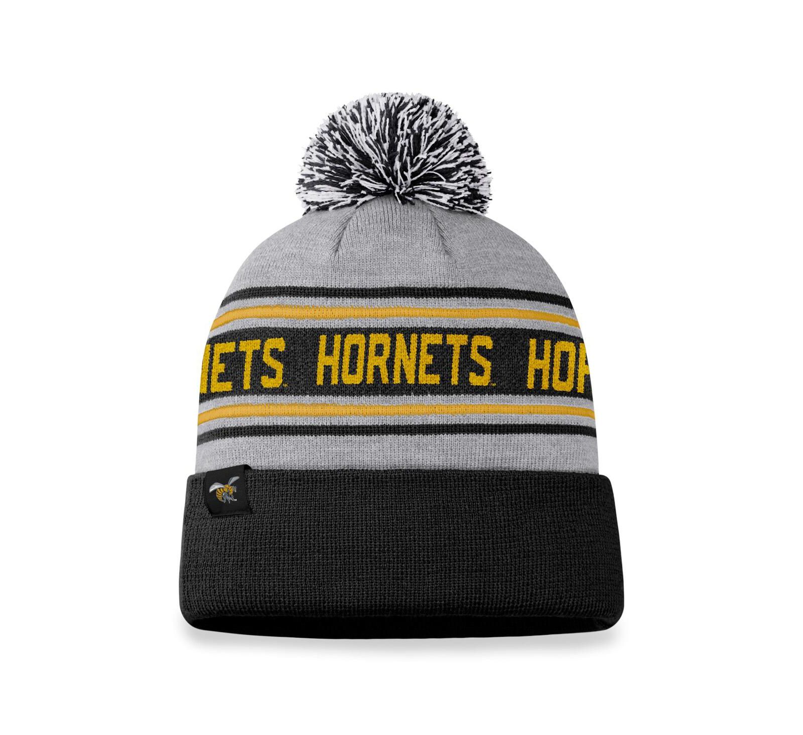 Мужская вязаная шапка Top of the World Heather Gray Alabama State Hornets с помпоном