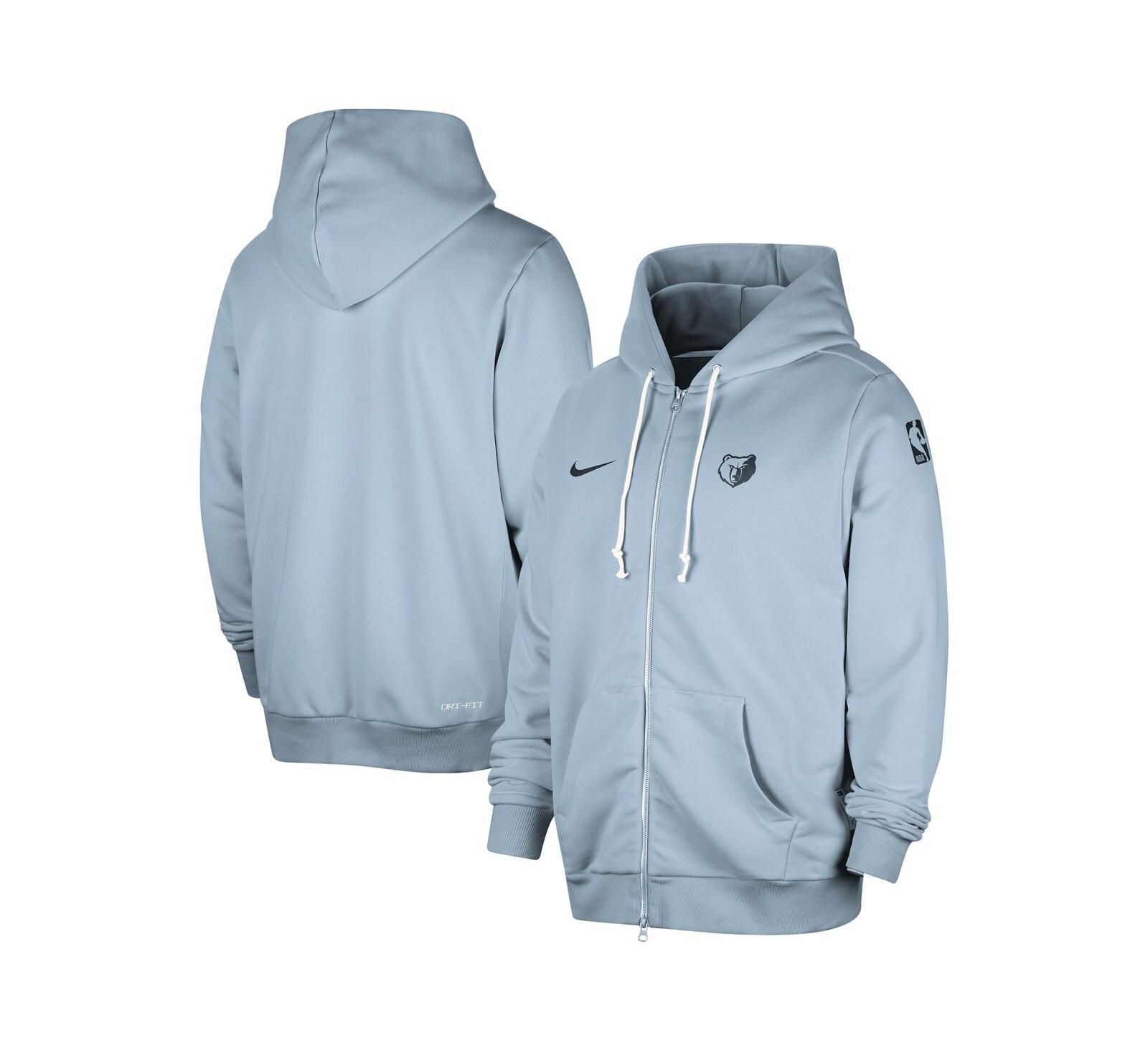 Nike Men's Light Blue Memphis Grizzlies Authentic Standard Issue Full-Zip Hoodie Jacket
