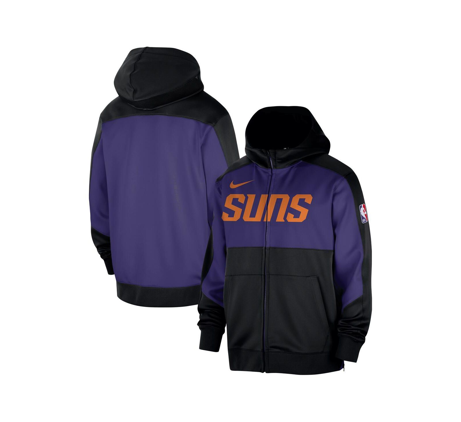 Nike Men's Black Phoenix Suns Authentic On-Court Showtime Performance Full-Zip Hoodie