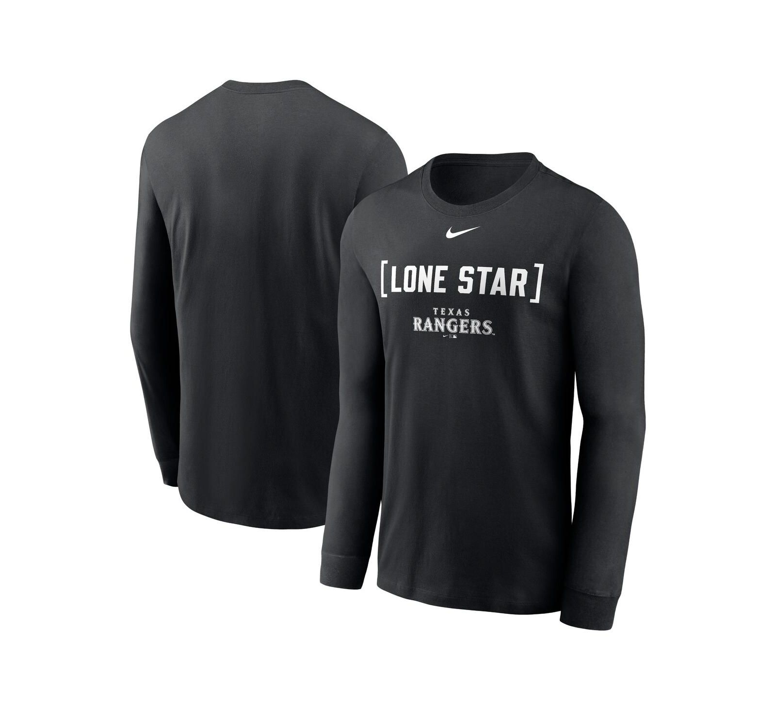 Nike Men's Black Texas Rangers Local Nickname Long Sleeve T-Shirt