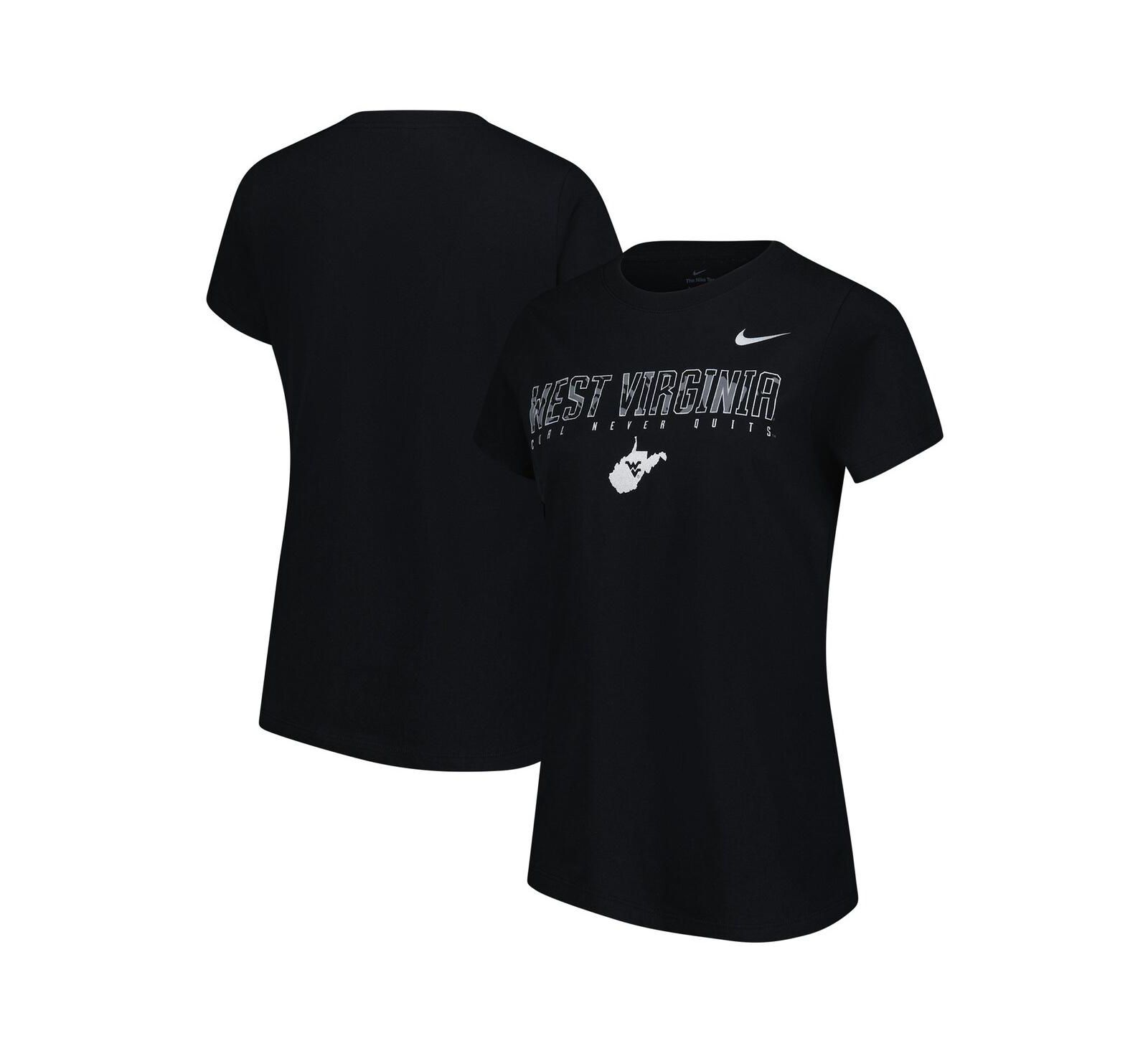Nike Women's Black West Virginia Mountaineers Coal Never Quits T-Shirt