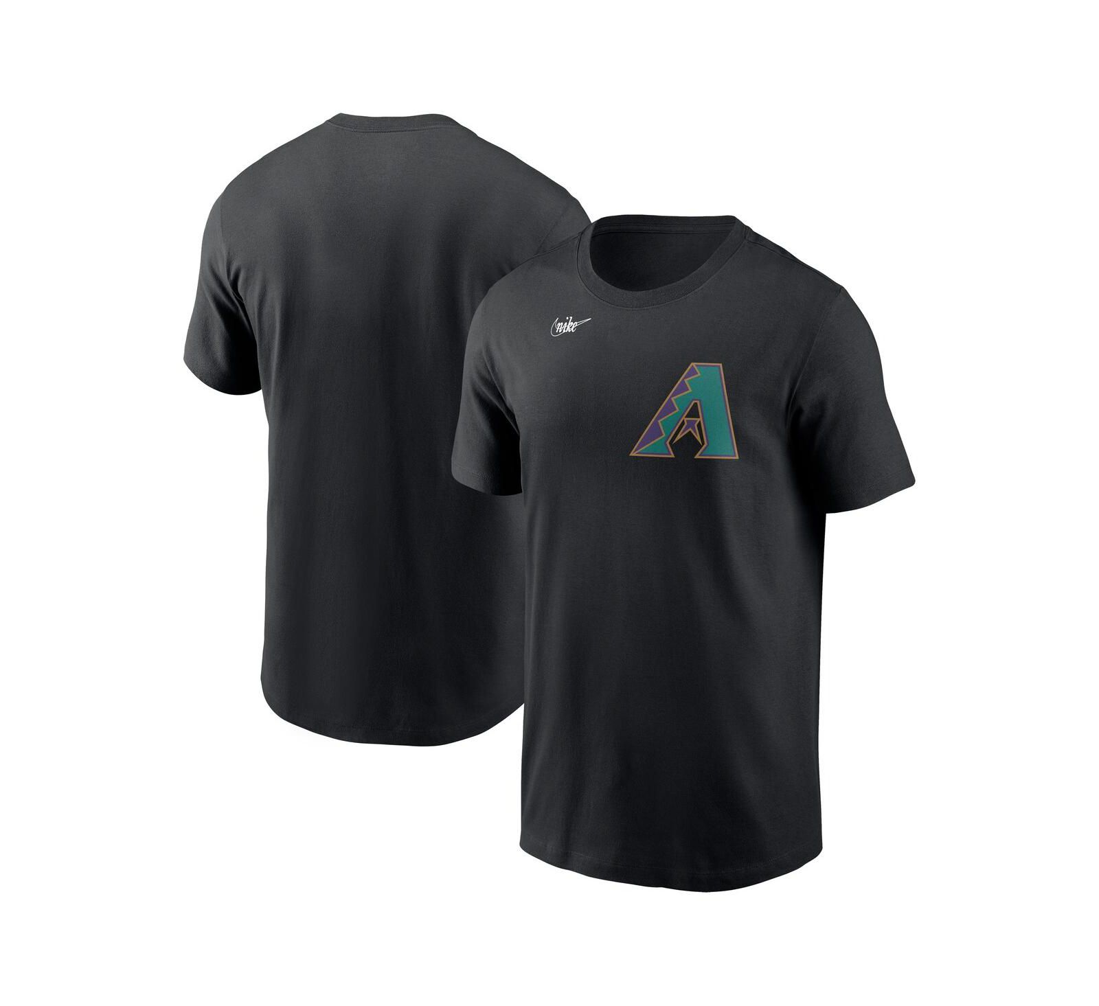 Мужская футболка Nike Black Arizona Diamondbacks Cooperstown Wordmark