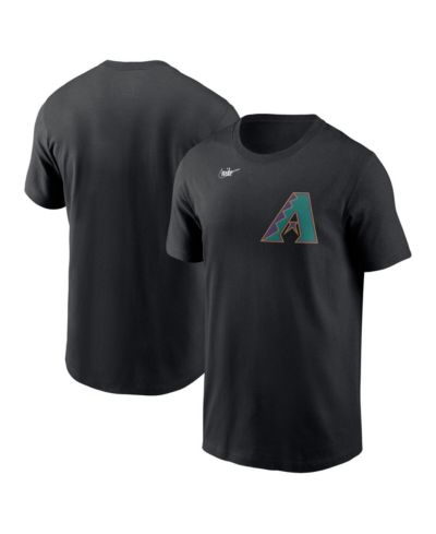 Мужская футболка Nike Black Arizona Diamondbacks Cooperstown Wordmark