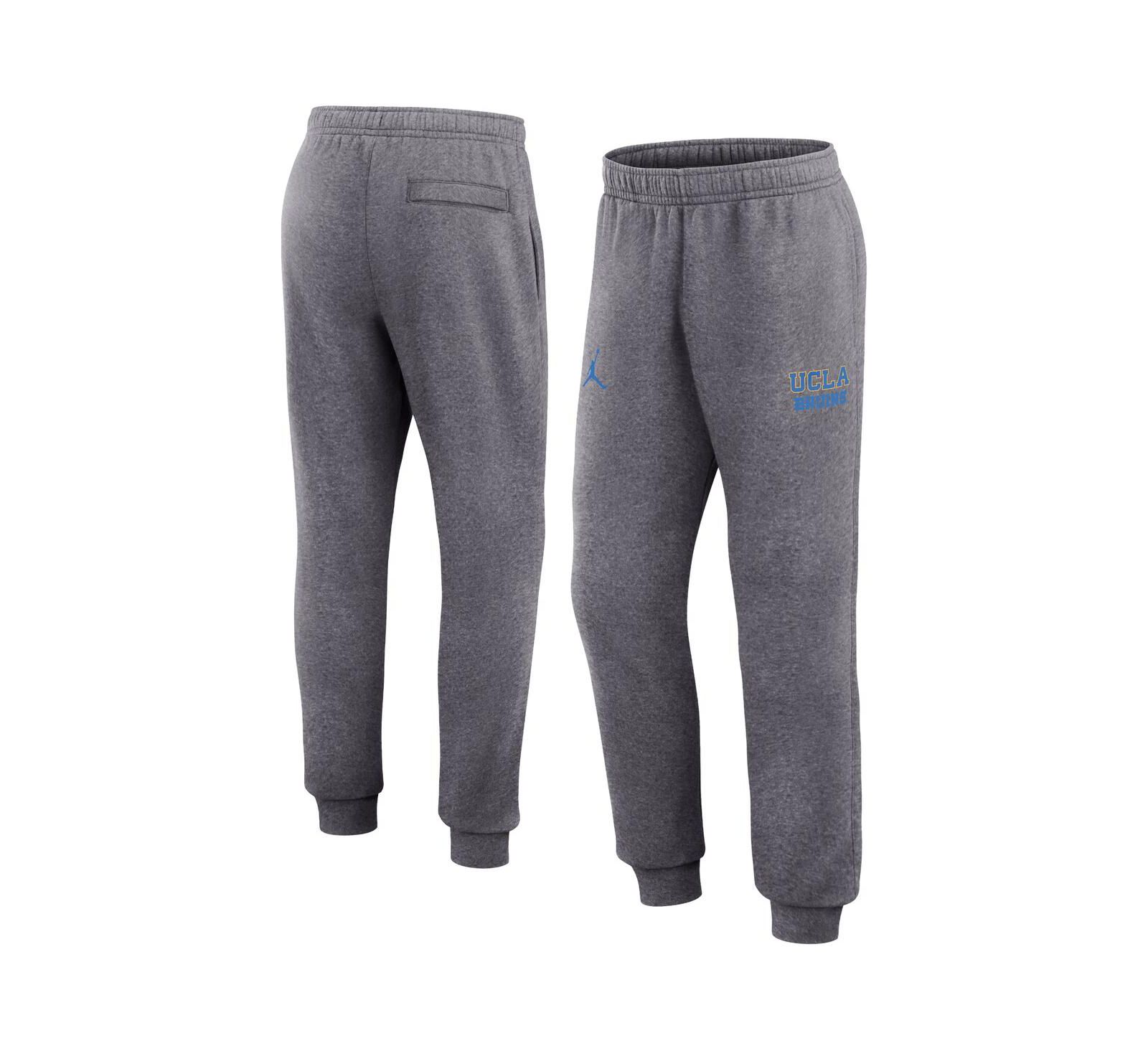 Джоггеры Jordan Men's Heather Gray UCLA Bruins Primetime Club Fleece