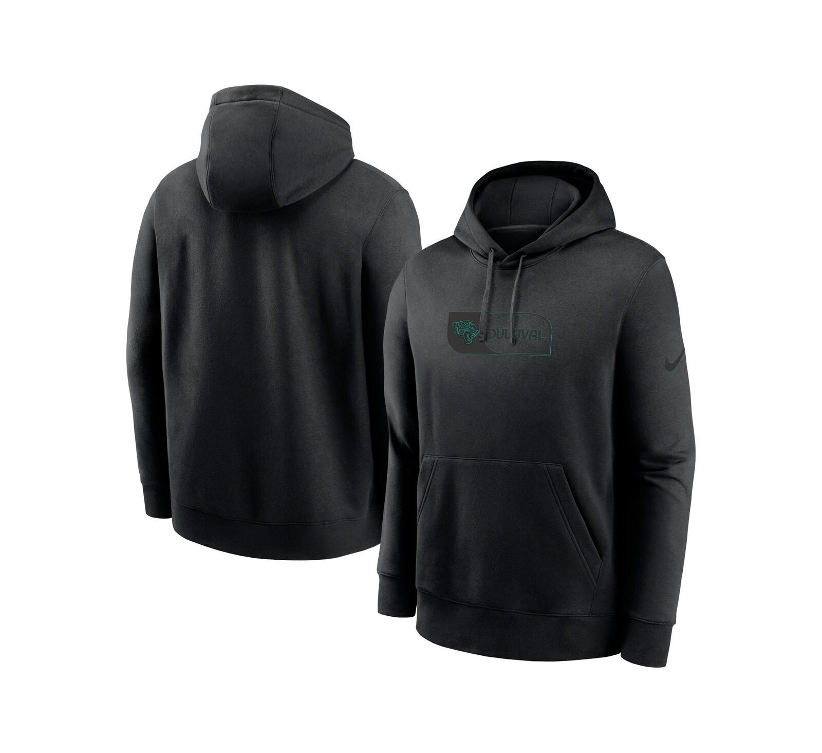 Мужское худи Nike Jacksonville Jaguars Edge French Terry Club Pullover, черное