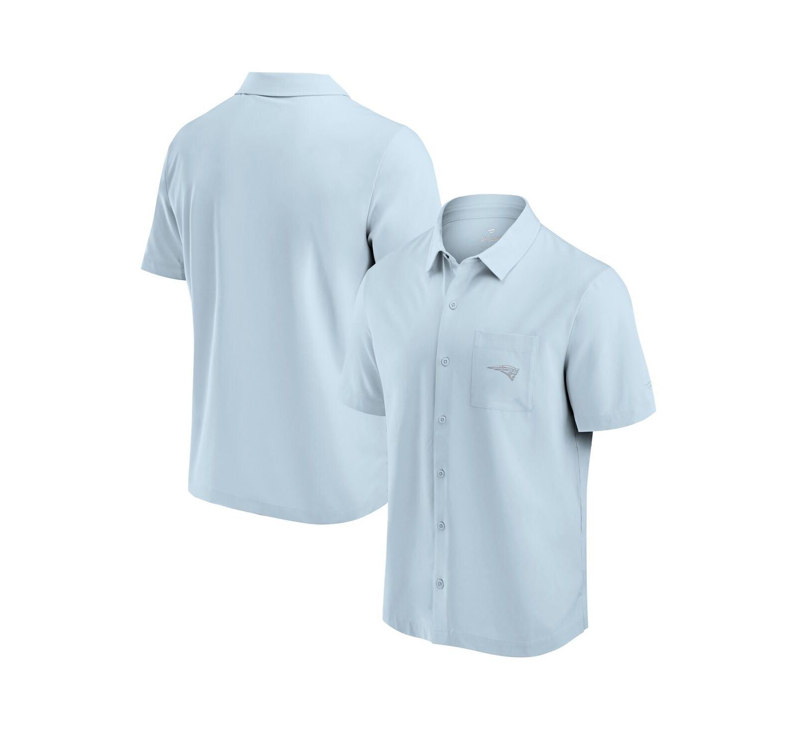 Fanatics Men's Light Blue New England Patriots Front Office Button-Up Shirt