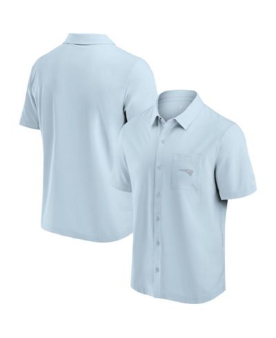 Мужская рубашка Fanatics Light Blue New England Patriots Button-Up