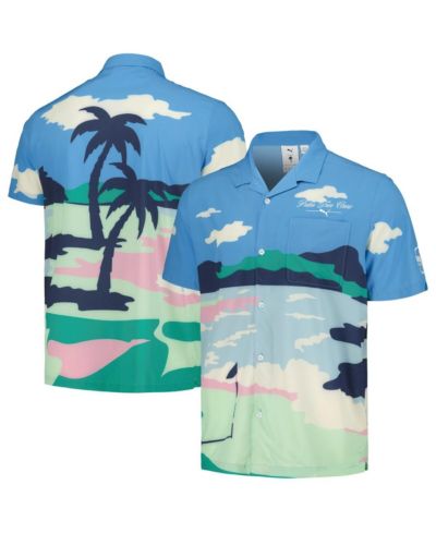 Мужская рубашка Puma x PTC Blue WM Phoenix Open Print MATTR с пуговицами