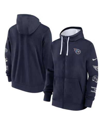 Мужское худи Nike Navy Tennessee Titans Club Full-Zip