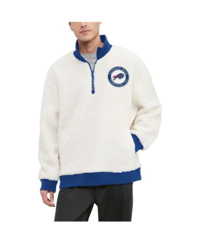 Мужской свитшот Tommy Hilfiger Jordan Sherpa с четверть-молнией кремового цвета