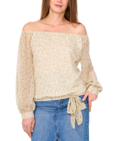 Женская блузка Vince Camuto Floral Off-The-Shoulder
