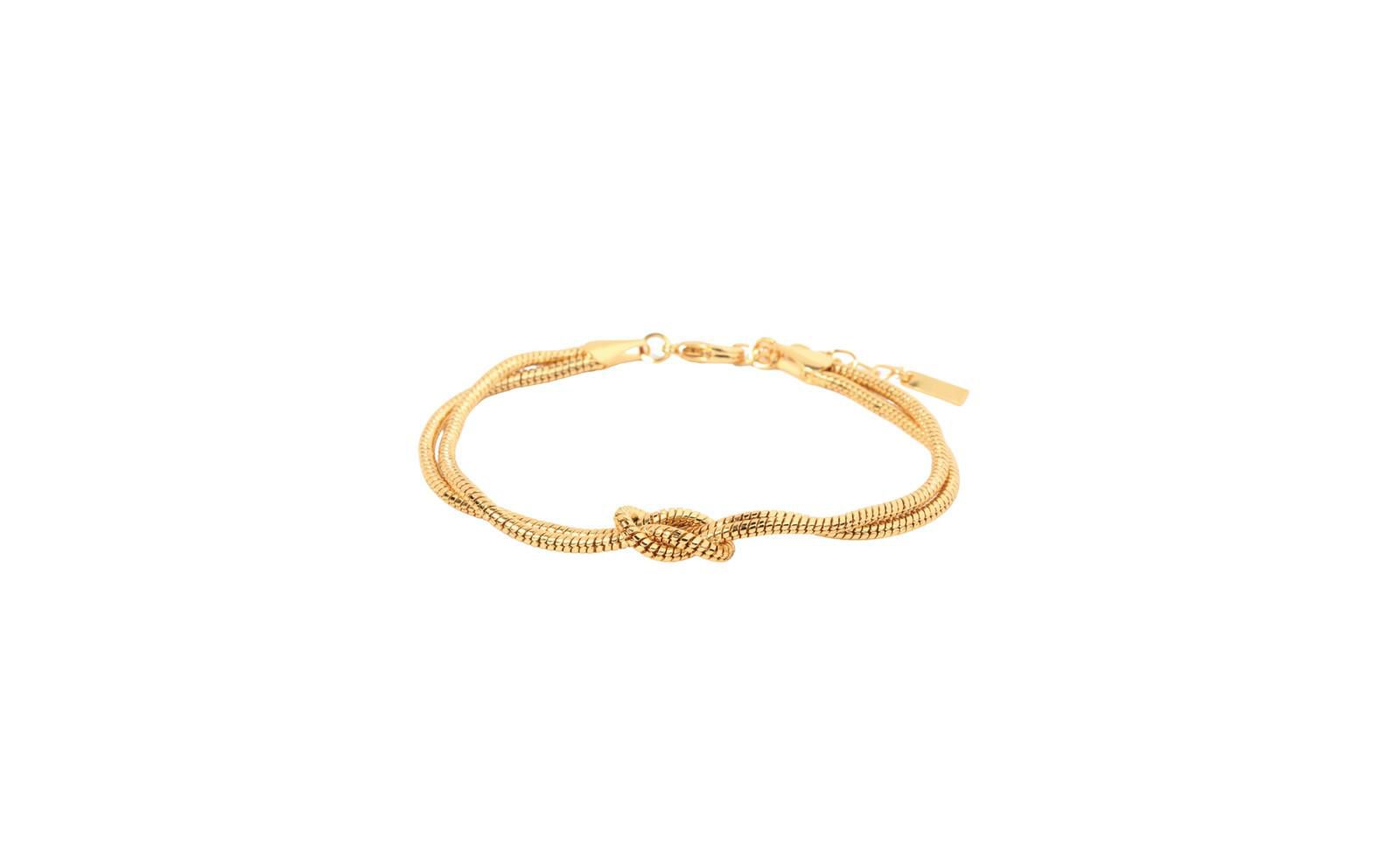 Love Knot Bracelet in -Plated Brass