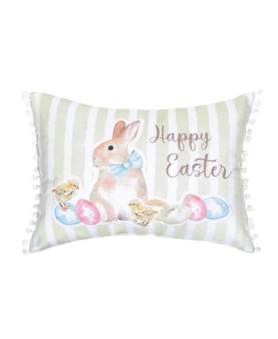 Декоративная подушка C&F Home Spring Happy Easter Bunny Rabbit Eggs Duckling Chicks 13" x 18"