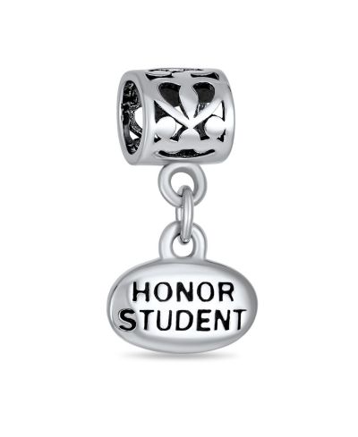 Подвеска-шарм Bling Jewelry .925 Sterling Silver Oval Graduate для браслета