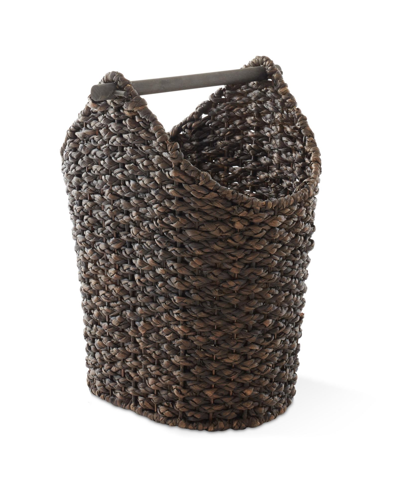 Casafield корзина для держателя туалетной бумаги Woven Water Hyacinth с деревянной планкой