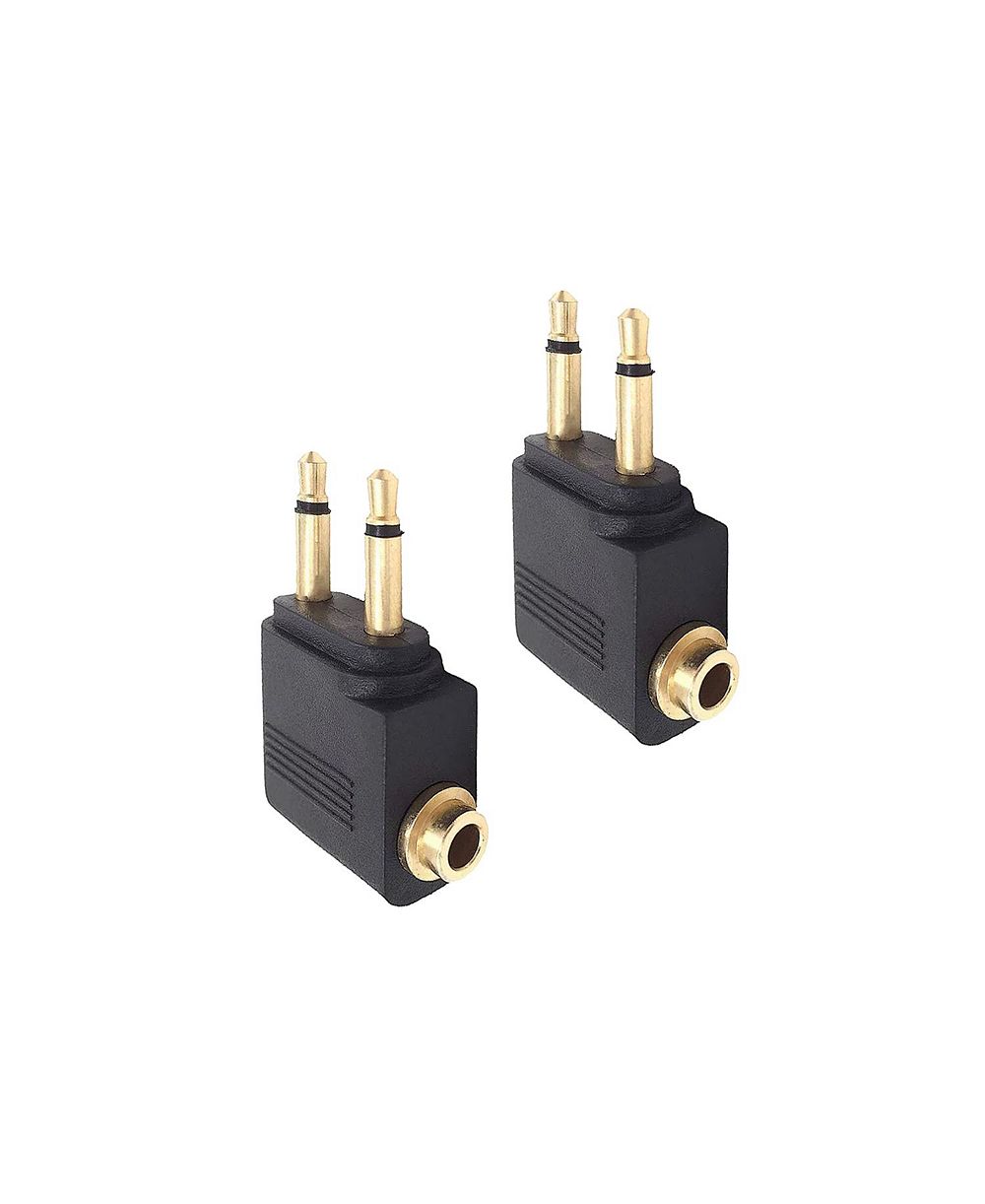 Mee Audio Airplane Headphone Adapter, 2-Pack