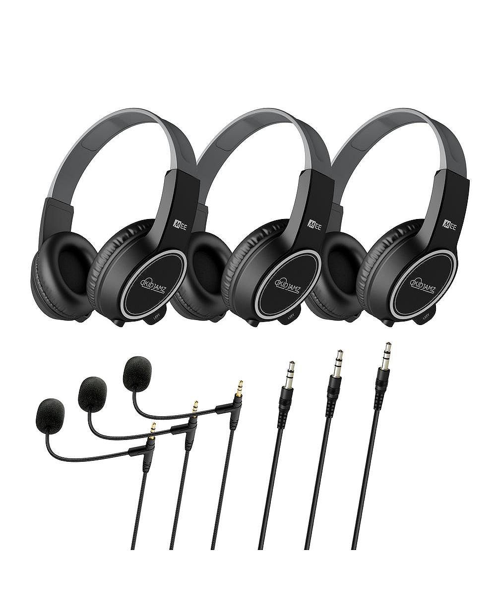 Детские наушники MEE Audio KidJamz KJ35 3.5mm с микрофоном (3 Pack)
