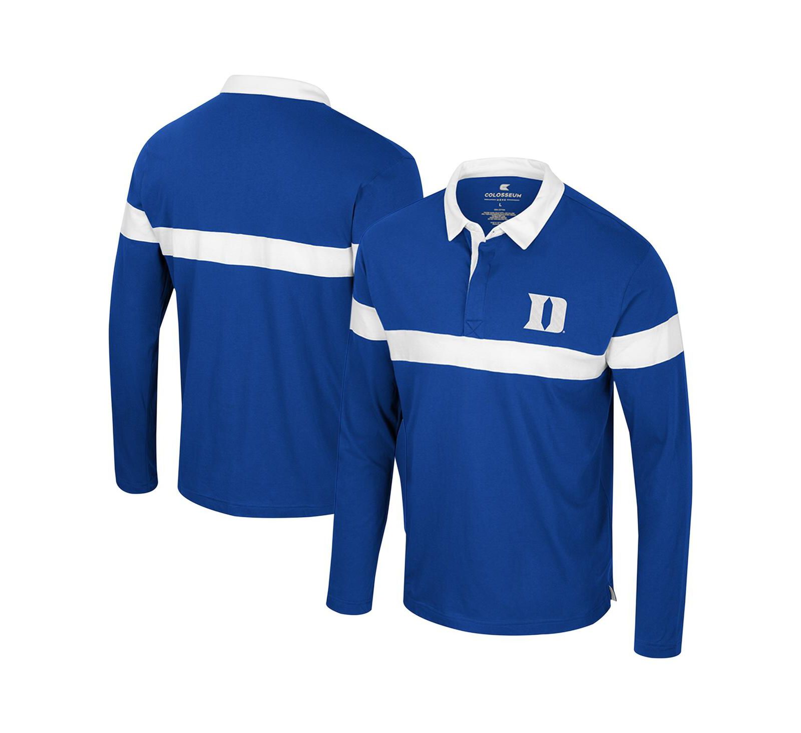 Colosseum Мужской Polo Long Sleeve Royal Duke Blue Devils Too Cool For School