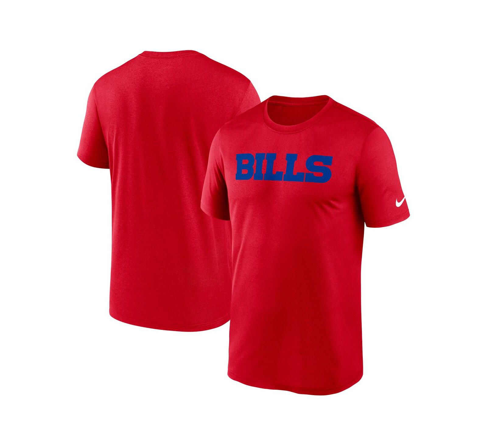 Мужская футболка Nike Red Buffalo Bills Primetime Legend Wordmark Performance