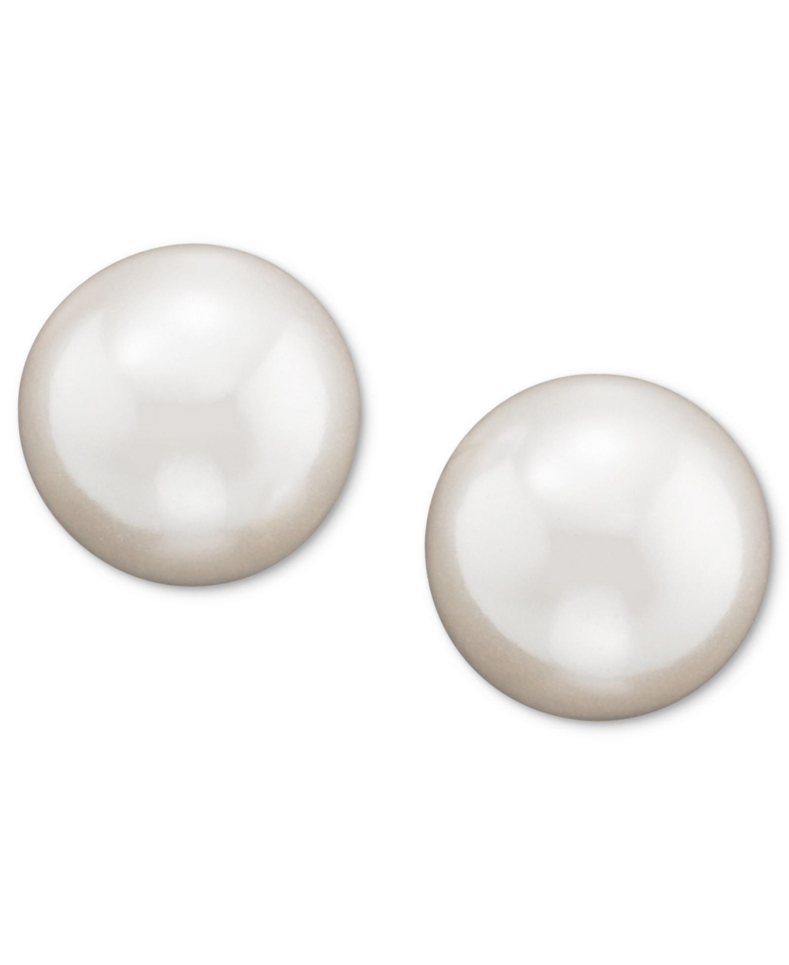 Серьги-гвоздики Lauren Ralph Lauren Silver Plated Glass Pearl, 8mm