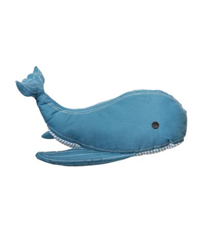 C&F Home Blue Whale Cotton Blend Mini Throw Pillow
