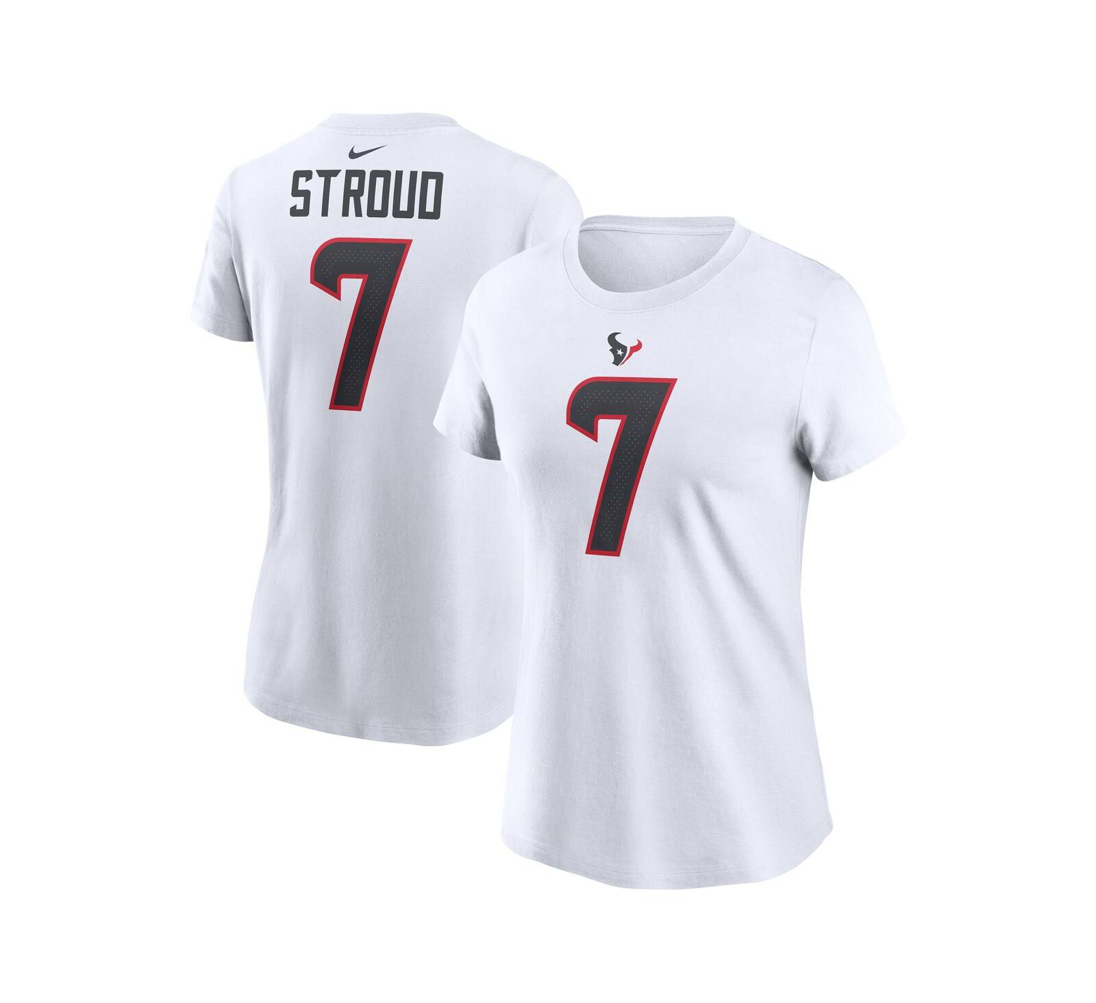 Nike Women's C.J. Stroud White Houston Texans Player Name & Number T-Shirt