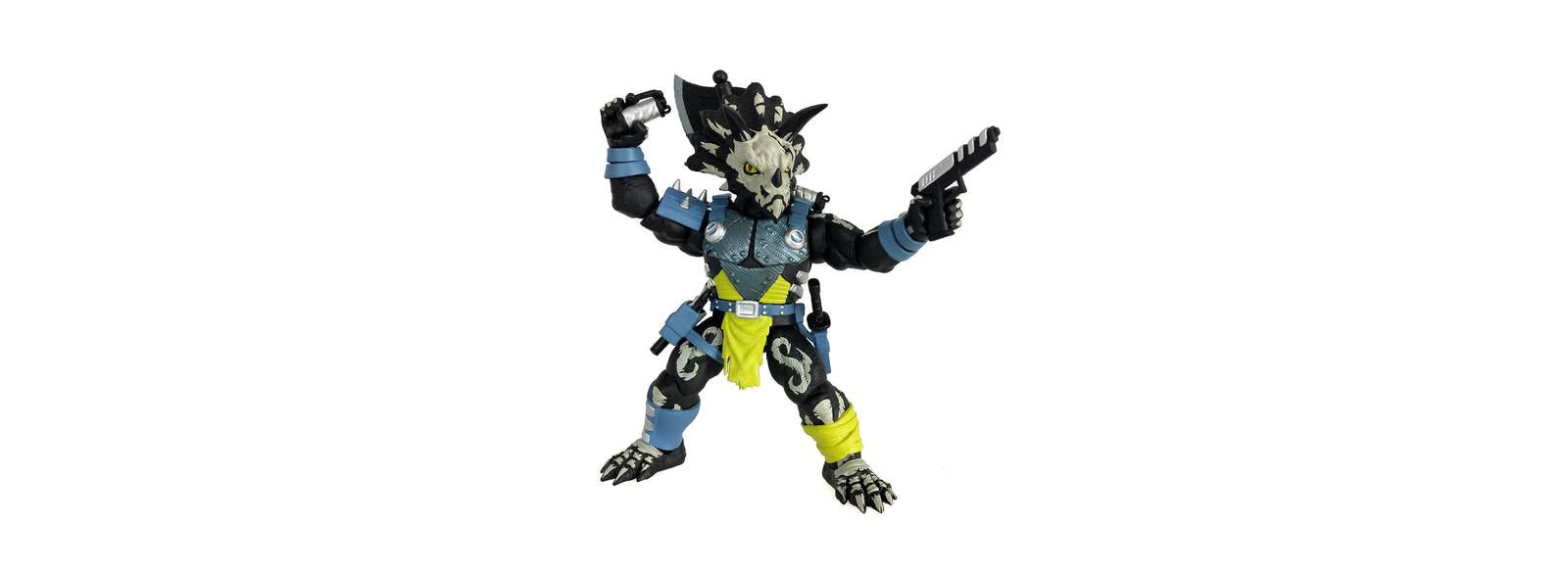 Saurozoic Warrior Triax Skiver Night Lands Deco коллекционная фигурка динозавра, 6 дюймов