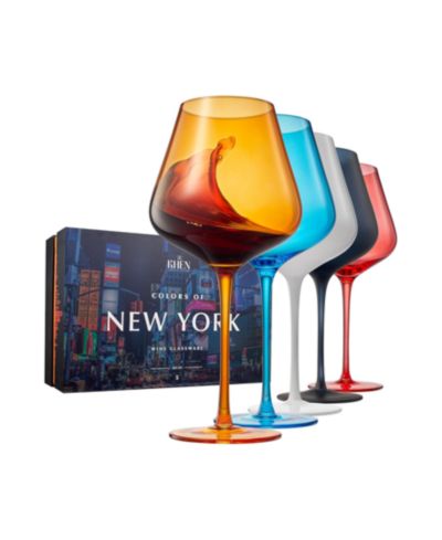 The Wine Savant бокалы для вина Colors of New York City, комплект из 5 штук