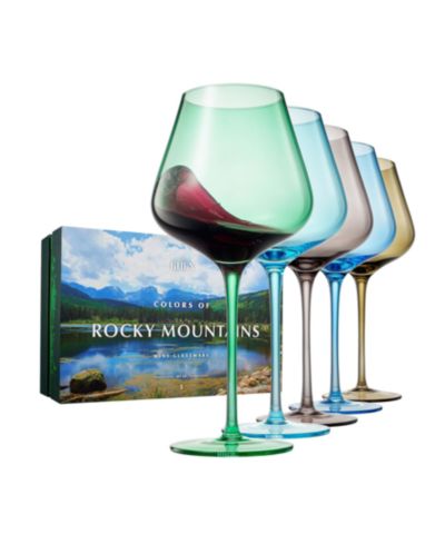 Набор винных бокалов The Wine Savant Colors of The Rocky Mountains, 5 шт.