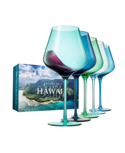 The Wine Savant набор бокалов для вина Colors of Hawaii 5 шт.
