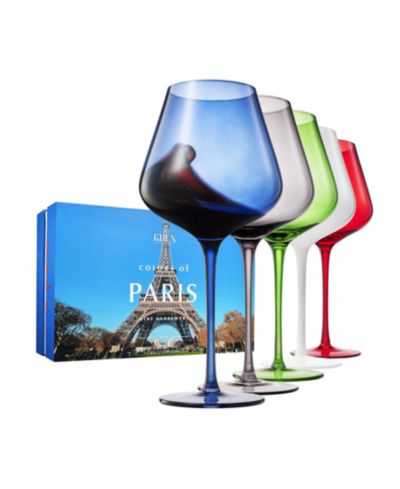 Набор бокалов для вина The Wine Savant Colors of Paris France, 5 шт.