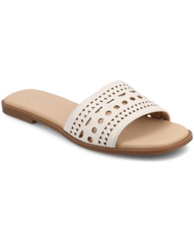 Сандалии-шлепанцы Journee Collection Women's Brodie перфорированные