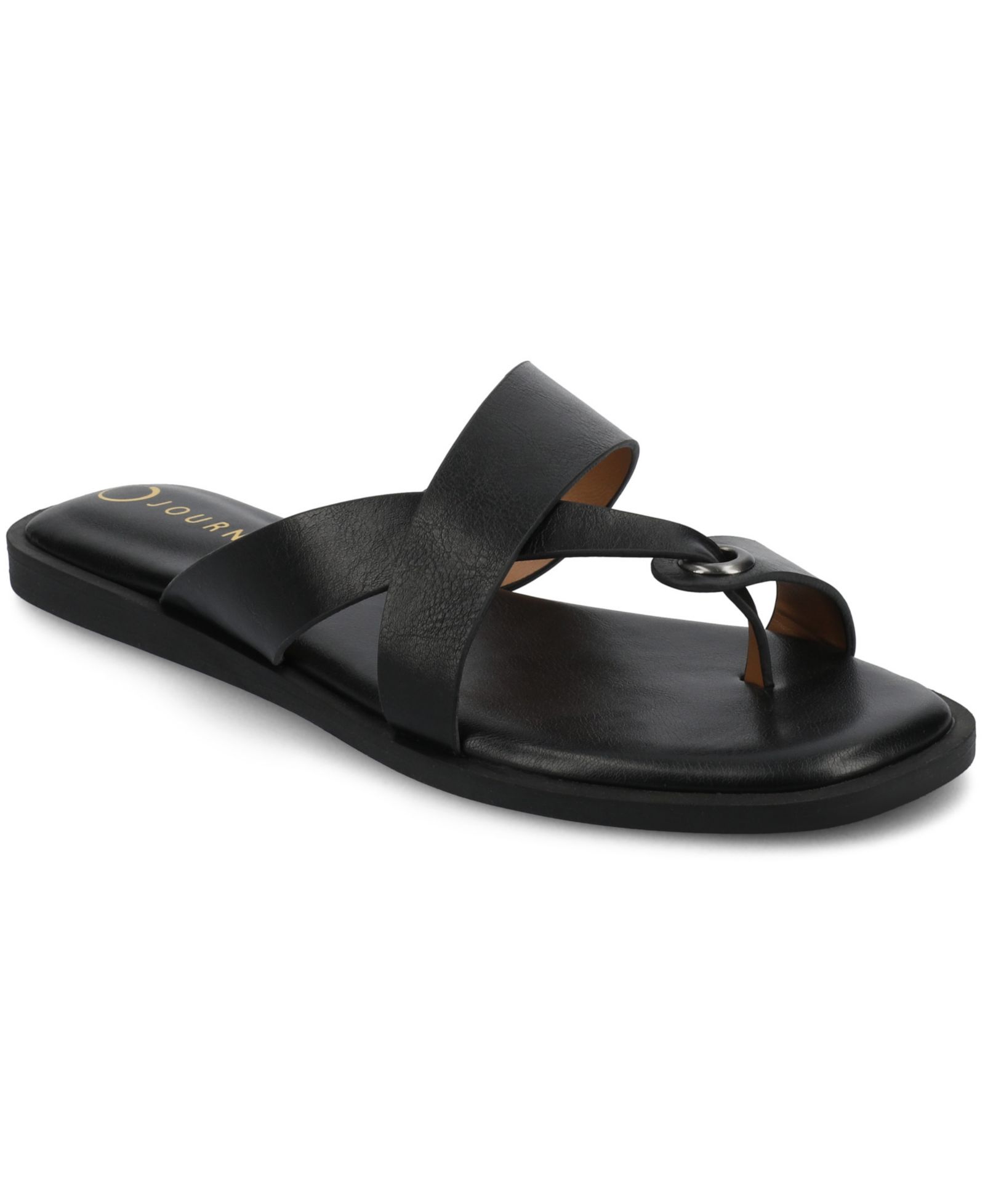 Женские сандалии Journee Collection Prizzie Toe Ring Strappy Flat