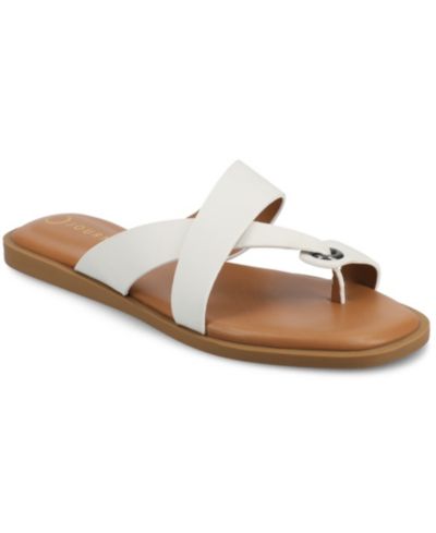 Женские сандалии Journee Collection Prizzie Toe Ring Strappy Flat