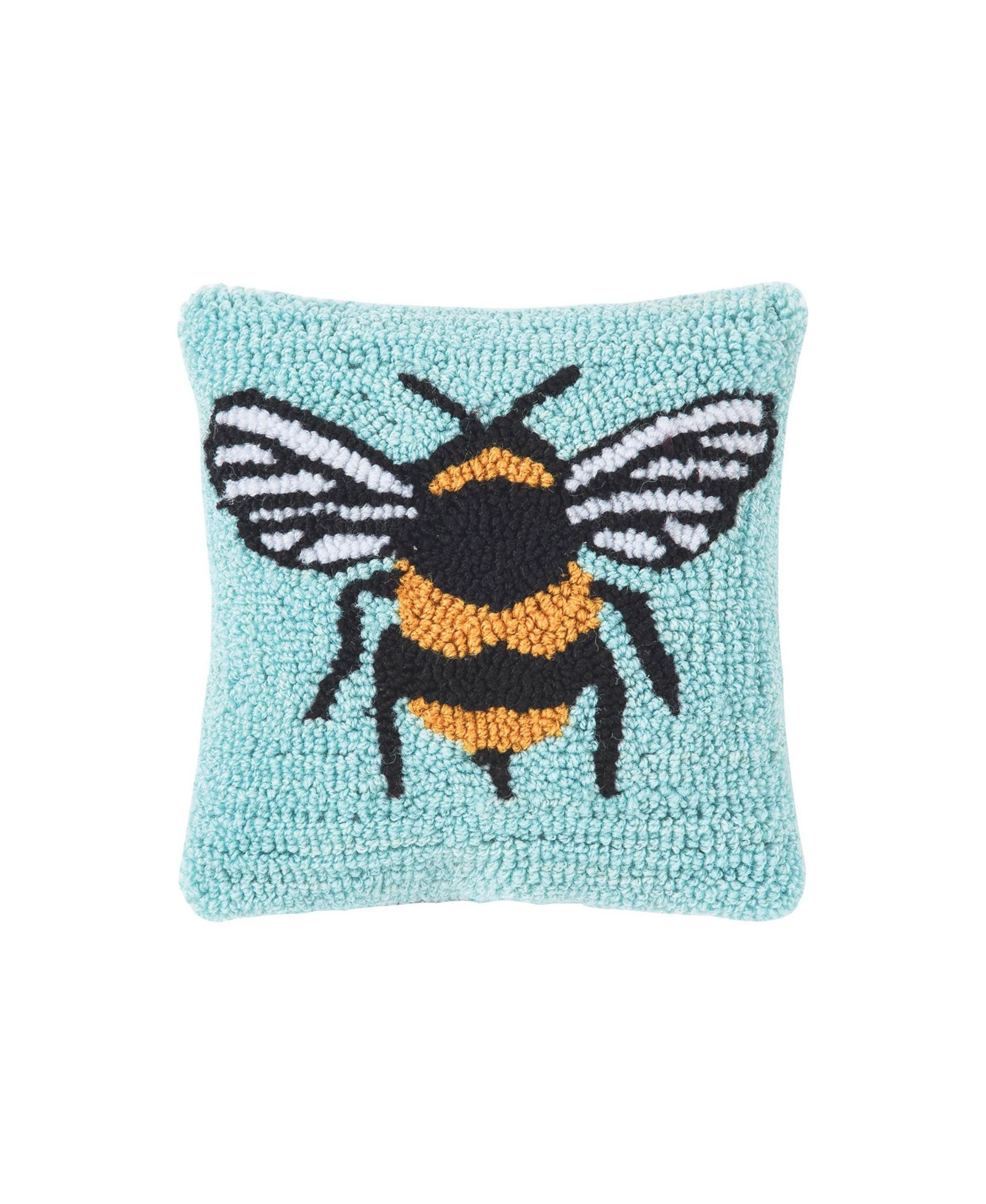 Декоративная мини-подушка Bumble Bee Hooked 8" x 8"