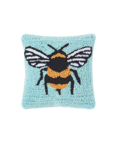 Декоративная мини-подушка Bumble Bee Hooked 8" x 8"