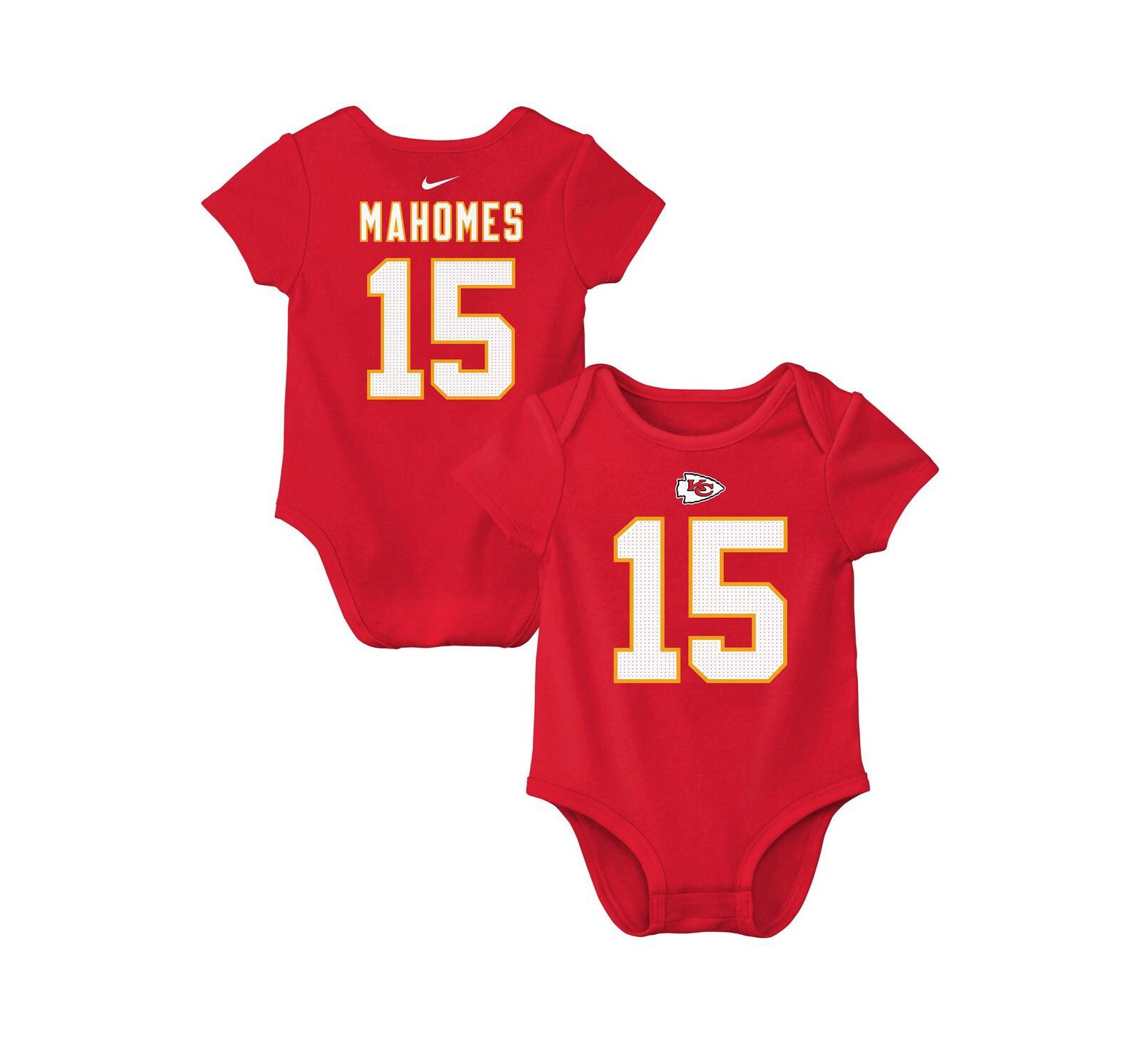 Детский боди Nike Patrick Mahomes Red Kansas City Chiefs Player Name & Number