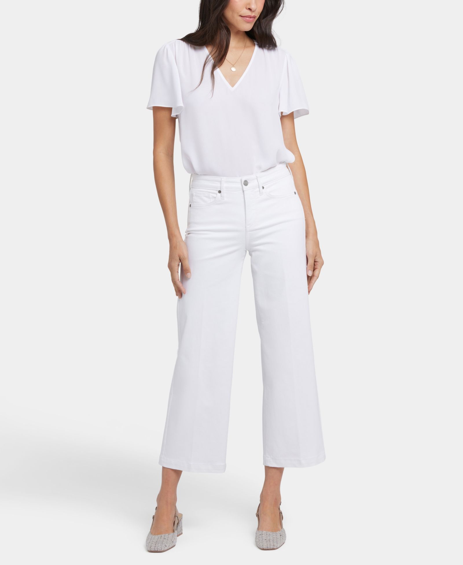 NYDJ Женский Teresa Wide Leg Ankle Jeans