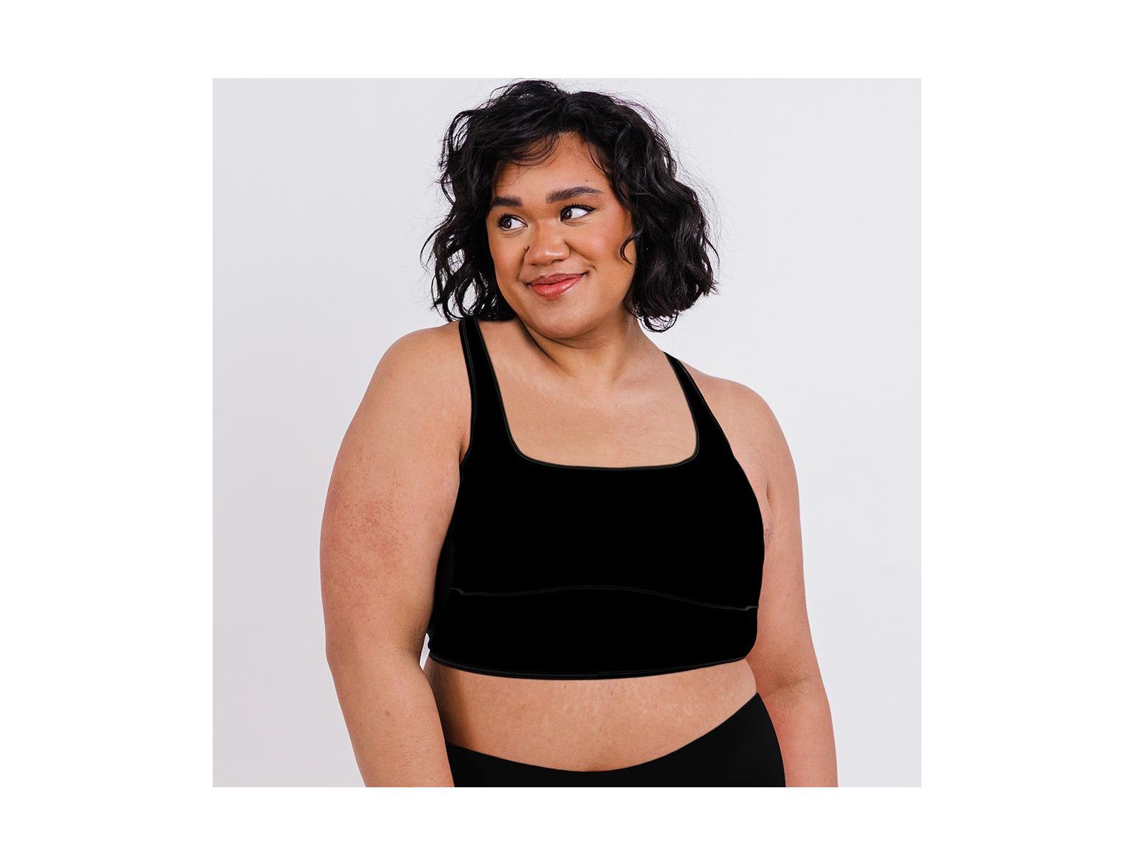 Calypsa Plus Size Longline Swim Bra