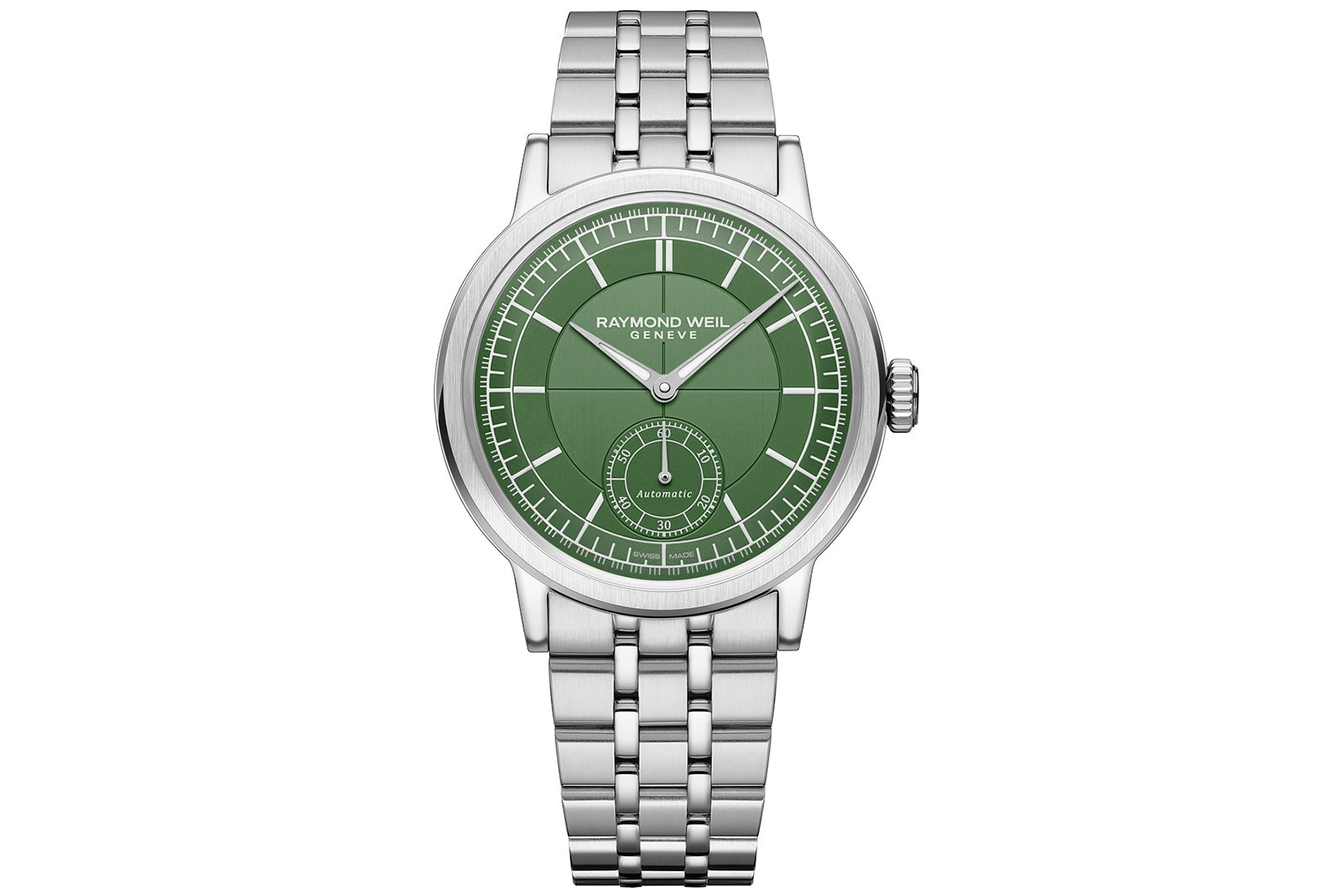 Raymond Weil Men's Swiss Automatic Millesime Small Seconds Stainless Steel Bracelet Watch 40mm