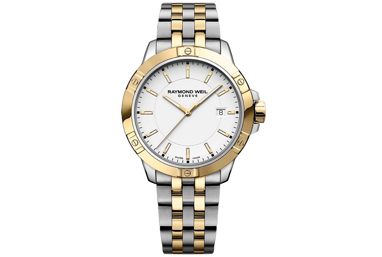 Мужские часы Raymond Weil Swiss Tango Quartz Two-Tone Stainless Steel Bracelet 41mm