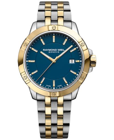 Raymond Weil Men's Swiss Tango Quartz Two-Tone Stainless Steel Bracelet Watch 41mm