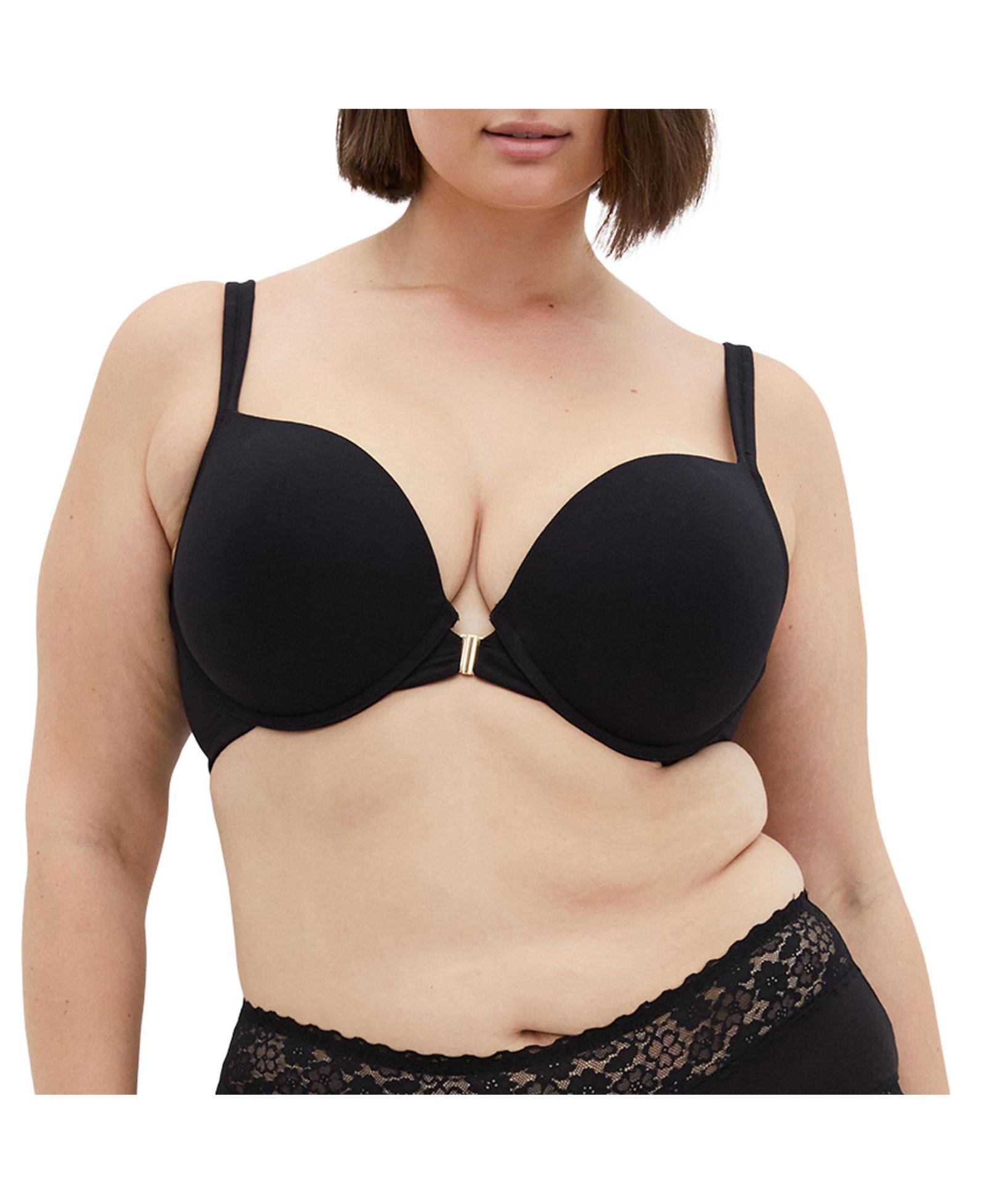 Женский хлопковый бюстгальтер CITY CHIC Plus Size Smooth & Chic с передней застежкой