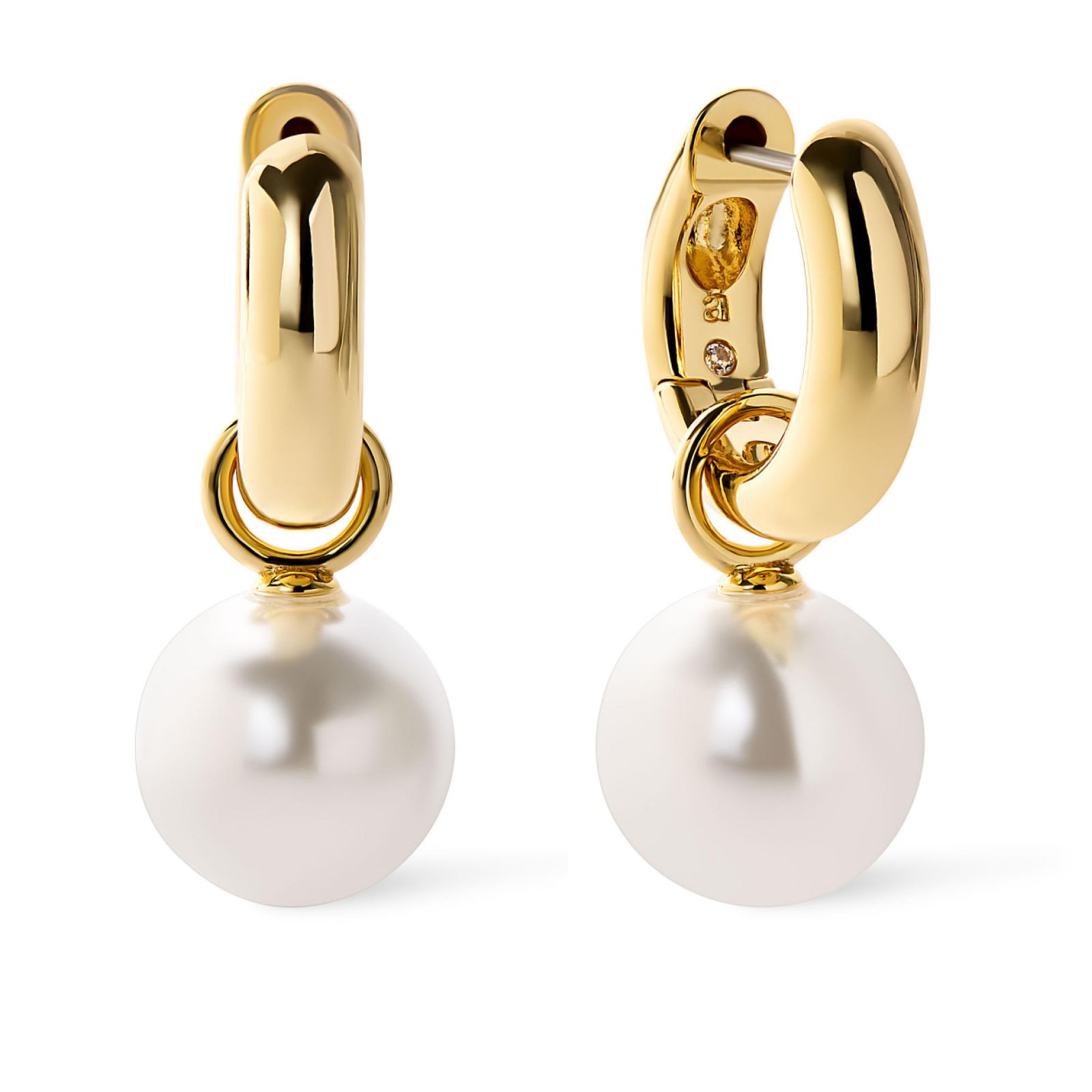 Серьги-кольца Ana Luisa Maxine Freshwater Pearl Drop Huggie