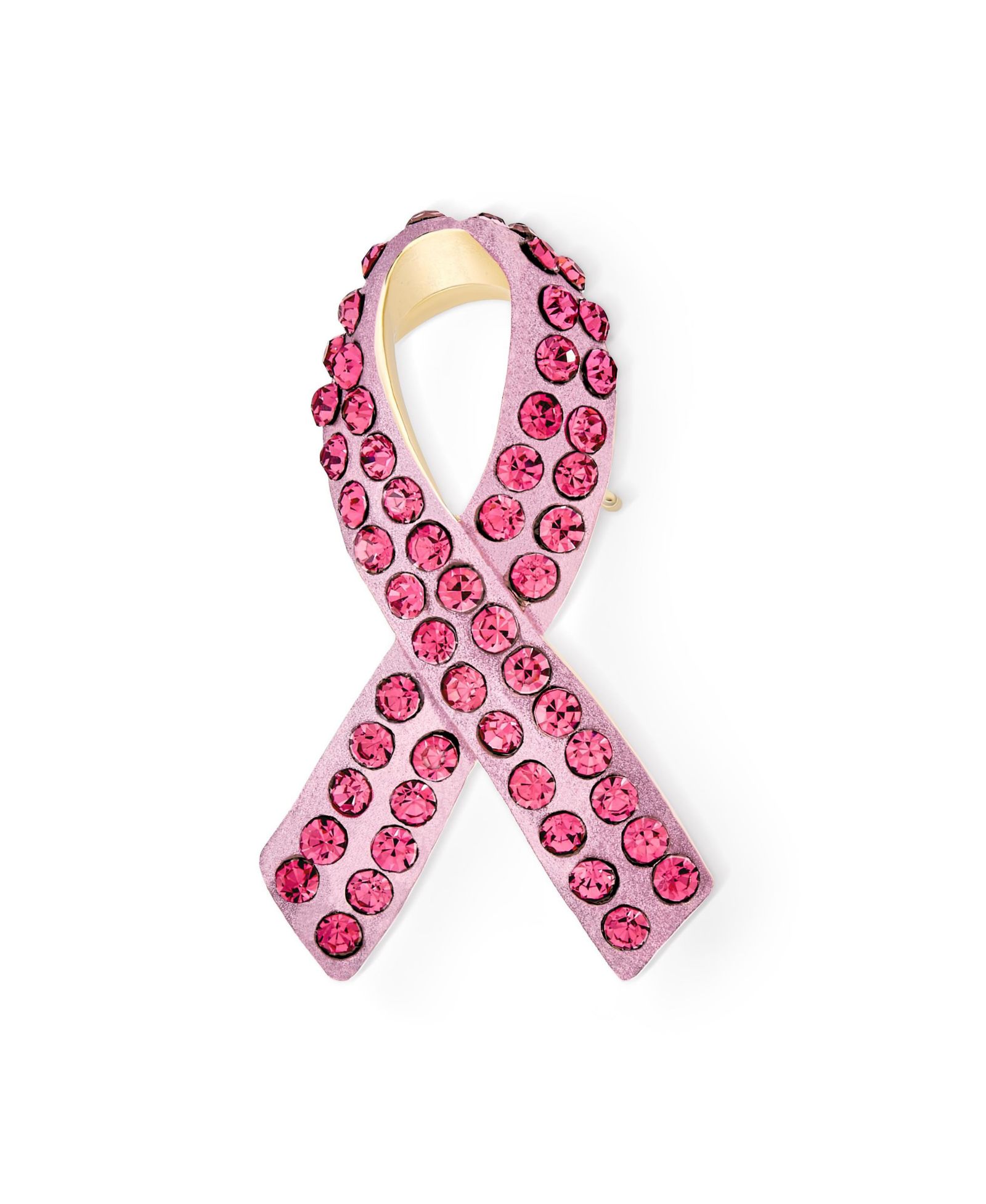 Брошь Bling Jewelry Cancer Awareness с многоцветными кристаллами и эмалью