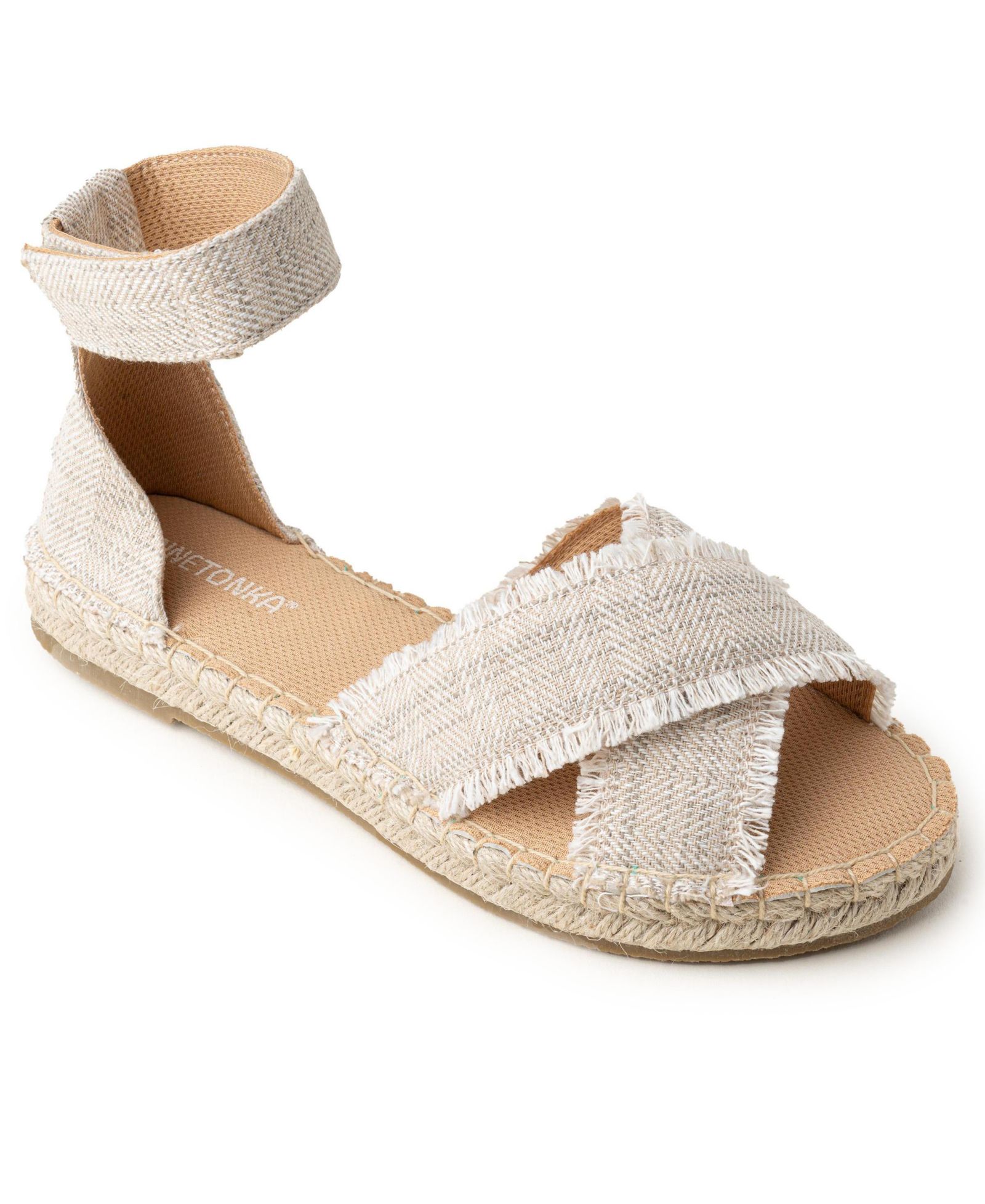 Minnetonka Women's Pemma Ankle Strap Espadrille Sandals