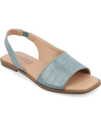 Journee Collection Women's Brinsley Slingback Flat Sandals